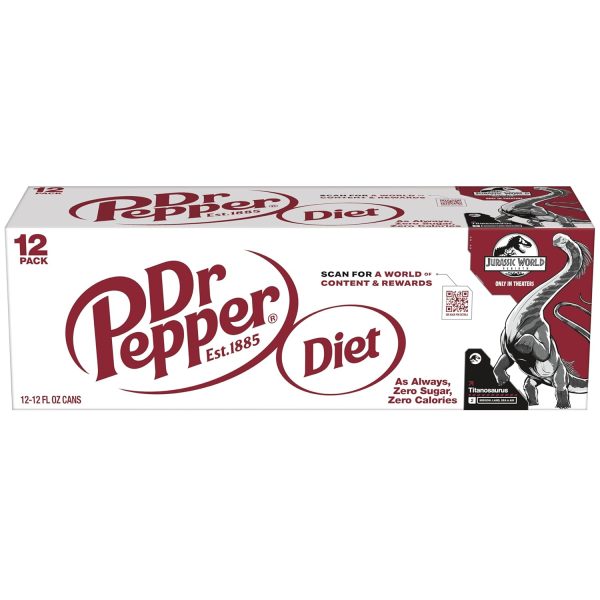 Diet Dr Pepper Soda. 12 fl oz cans - Image 5
