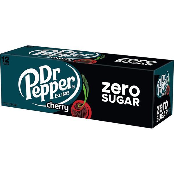 DR PEPPER ZERO SUGAR - CHERRY. 12 OZ - Image 11