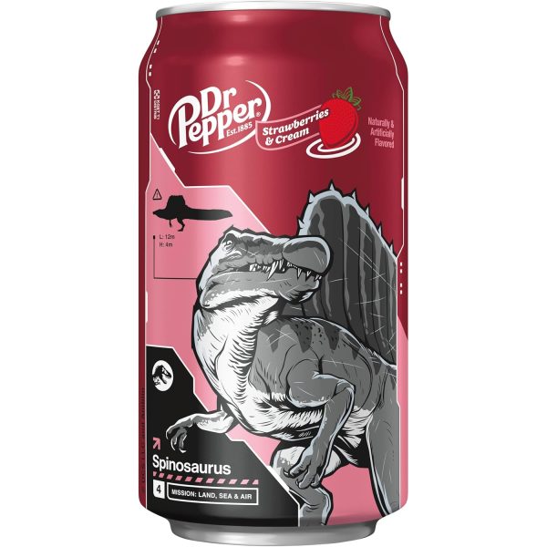 Dr Pepper Strawberries and Cream Soda. 12 fl oz cans - Image 8